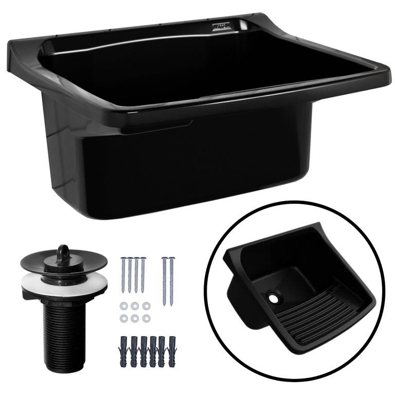 Tanque de Plástico 40L Para Lavanderia Preto | Astra