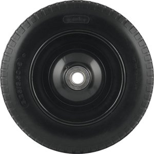 Roda Completa com Pneu Maciço Furo de 1