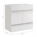 Ver mais imagens de Conjunto para Banheiro 1 Espelho Bisotê 1 Gabinete 1 Lavatório com Cuba SLIM Blu Lavatórios