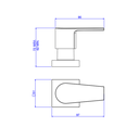 Ver imagem 4 de Acabamento Registro Level Gaveta 3/4 Black Matte - Deca Deca Metais