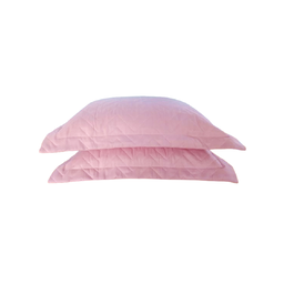 Par de Capa Porta Travesseiro Matelado Microfibra com Abas Cama Posta:rosa - 1