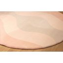 Ver imagem 2 de Tapete Personalizado Redondo ou Orgânico em Nylon 10mm Alto Padrão Rosa 1,50x1,50