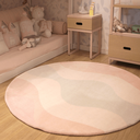 Ver imagem 1 de Tapete Personalizado Redondo ou Orgânico em Nylon 10mm Alto Padrão Rosa 1,50x1,50