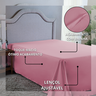 Roupa de Cama King 400 Fios sem Elástico Hotel Pousada Macio Acetinado:rose - 3