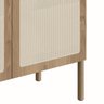Balcão Bar 2 Portas 93cm Palhinha Pé Madeira Oslo  - 7