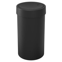 Lixeira de Banheiro e Cozinha Basculante 9 Litros Preto - Coza - 2