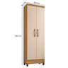 Armário Multiuso Ambiente Egito Carvalho Americano Off White com Chave – Incorplac - 2