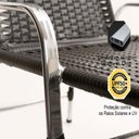 Ver imagem 6 de Kit - Chaise em Alumínio com 2 Espreguiçadeiras Catar Reguláveis com Almofadas Impermeáveis para Pis