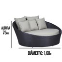 Ver imagem 3 de Kit - Chaise em Alumínio com 2 Espreguiçadeiras Catar Reguláveis com Almofadas Impermeáveis para Pis