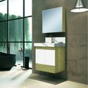 Ver imagem 1 de Conjunto para Banheiro 1 Espelheira 1 Gabinete TN 1 Lavatório com Cuba Blu Lavatórios