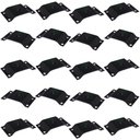 Ver imagem 5 de Kit 20 Chapinhas Elevada Fixação Pés Palito Rosca 5/16 Preto