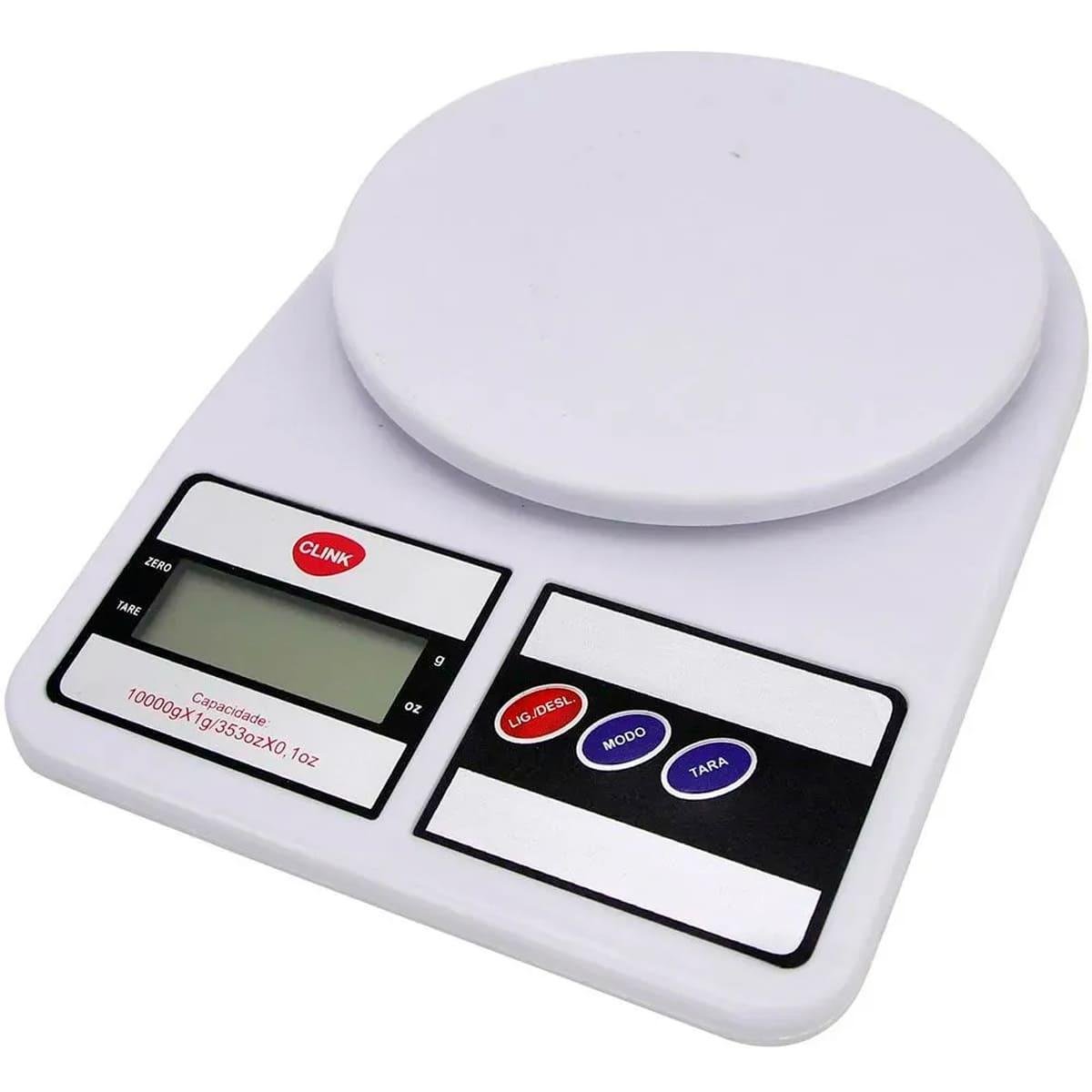 Balança de Cozinha Digital 10kg Dieta Nutrição Pesar Comida - 10