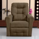 Ver imagem 2 de Poltrona do Papai Core 83cm Reclinável Manual Suede Capuccino - Sallar Home