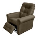 Ver imagem 1 de Poltrona do Papai Core 83cm Reclinável Manual Suede Capuccino - Sallar Home