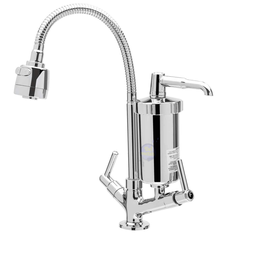 Torneira Metal Inox Filtro Cozinha Gourmet Bancada Mesa Del Metais - 1