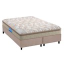 Ver imagem 1 de Cama Box King: Colchão Espuma D45 Probel Guarda Costas + Base Crc Suede Clean(193x203)