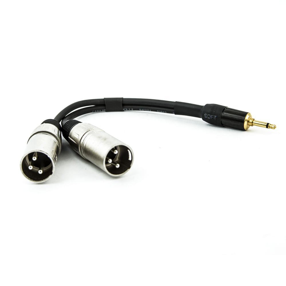 Cabo P2 Mono para 2 Xlr Macho 1,8 Metro