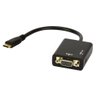 Cabo Adaptador Mini Hdmi para Vga com Áudio - Preto - 3