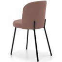 Ver imagem 7 de Kit 4 Cadeiras Sala de Jantar Estofada Gavi L02 Suede Rosê - Lyam Decor