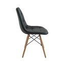 Ver mais imagens de Conjunto Mesa Finlândia 120x75,3cm Tampo MDF com 6 Cadeiras Eiffel Botonê Preto