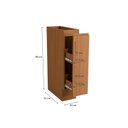 Ver imagem 3 de Nicho para 88cm X 20cm Cozinha Ciela Marrom Canela