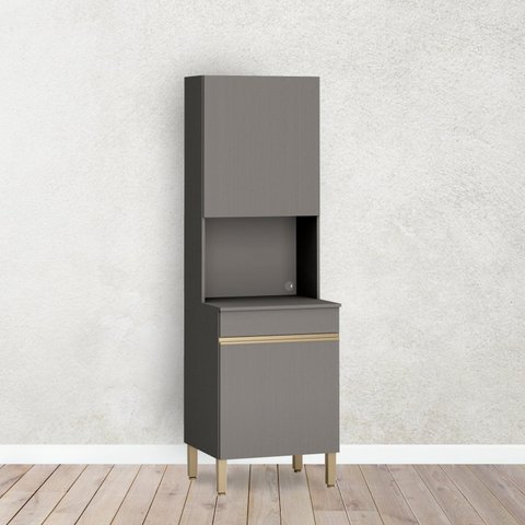 Paneleiro para Cozinha 2 Portas 60cm Line Gris
