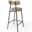 Ver imagem 6 de Banqueta Baixa para Cozinha Sala de Jantar Bar Bancada Milão L02 Linho Bege Escuro - lyam decor Lyam