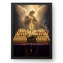 Ver imagem 1 de Quadro Altar Devocional da Quaresma de São Miguel 21x30cm Moldura Preta