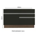 Ver imagem 5 de Balcão de Pia Glamy com 1 Porta Rustic e Preto Madesa