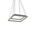 Ver imagem 1 de Lustre Pendente Newline Fit LED 748 Bivolt Preto 3000K Luz Amarela