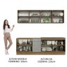 Armário de Cozinha Completa 240cm Rustic/Cinza Lux Madesa 05 - 6