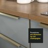 Armário de Cozinha Completa 240cm Rustic/Cinza Lux Madesa 05 - 9