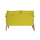 Ver imagem 4 de Kit 1 Poltrona Mona Luxo + Namoradeira Mona Luxo Recepção - Veludo Amarelo