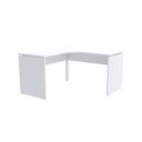 Ver imagem 1 de Mesa em L para Escritório 155x155 Pandin P25 - Branco