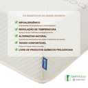 Ver imagem 4 de Colchão Sonos Sense Bamboo Queen Ortopédico Espuma D45 158x198x19 a Vácuo