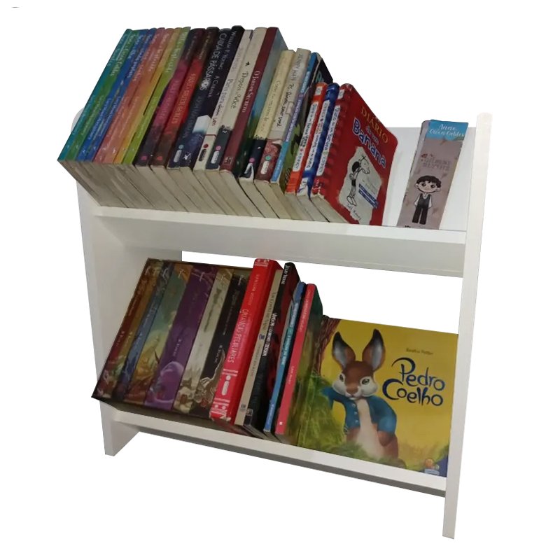 Porta Livro Revistas Jogos Estante Organizador Infantil-80CM - 3