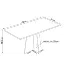 Ver imagem 4 de Mesa de Jantar 4 Lugares Vivere Mel/Blonde/Bronze - Viero Móveis