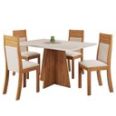 Ver imagem 2 de Mesa de Jantar 4 Lugares Vivere Mel/Blonde/Bronze - Viero Móveis