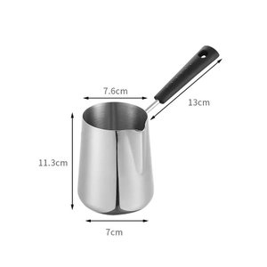 Pote de Café Turco com Bico de Derramamento Aço Inoxidável 350ml