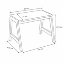 Ver imagem 3 de Conjunto Infantil Mesa Banquinho Resistente Pés Madeira Tampo Assento MDF Branco