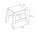Ver imagem 4 de Conjunto Infantil Mesa Banquinho Resistente Pés Madeira Tampo Assento MDF Branco