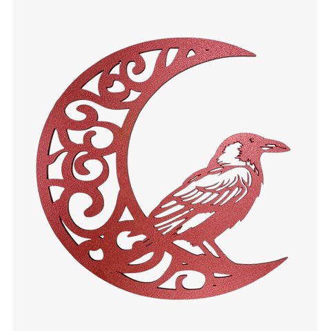 Lua com o Corvo:vermelho