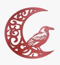 Ver imagem 1 de Lua com o Corvo:vermelho