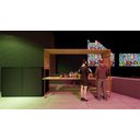 Ver imagem 1 de Pergolado Telado Dourado para Barraca de Praça 300cm Portátil e Desmontável