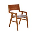 Ver imagem 2 de Cadeira Liz Encosto Laminado em Madeira para Sala de Jantar Confortavel Design Moderno Luxo - Mel