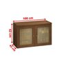Gabinete para Banheiro com Tela Rattan Taj Mahal - 5