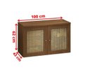 Ver imagem 5 de Gabinete para Banheiro com Tela Rattan Taj Mahal