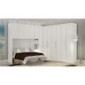Guarda Roupa Modulado Casal 100% Mdf Branco - 1