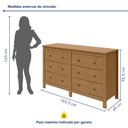 Ver mais imagens de Cômoda 6 Gavetas Maggiore New
