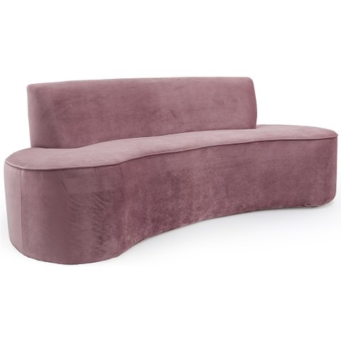 Sofá 03 Lugares 150cm Mônaco Veludo Rosê - Nexta Casa